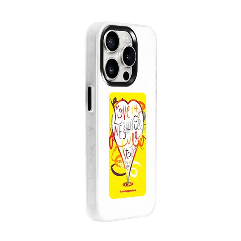 MOMOTECH Luxury NFC Phone Case for 15 pro max Samsung s22 ultra e ink case Max-Compatible Covers Phone Strap Logo Passive NFC