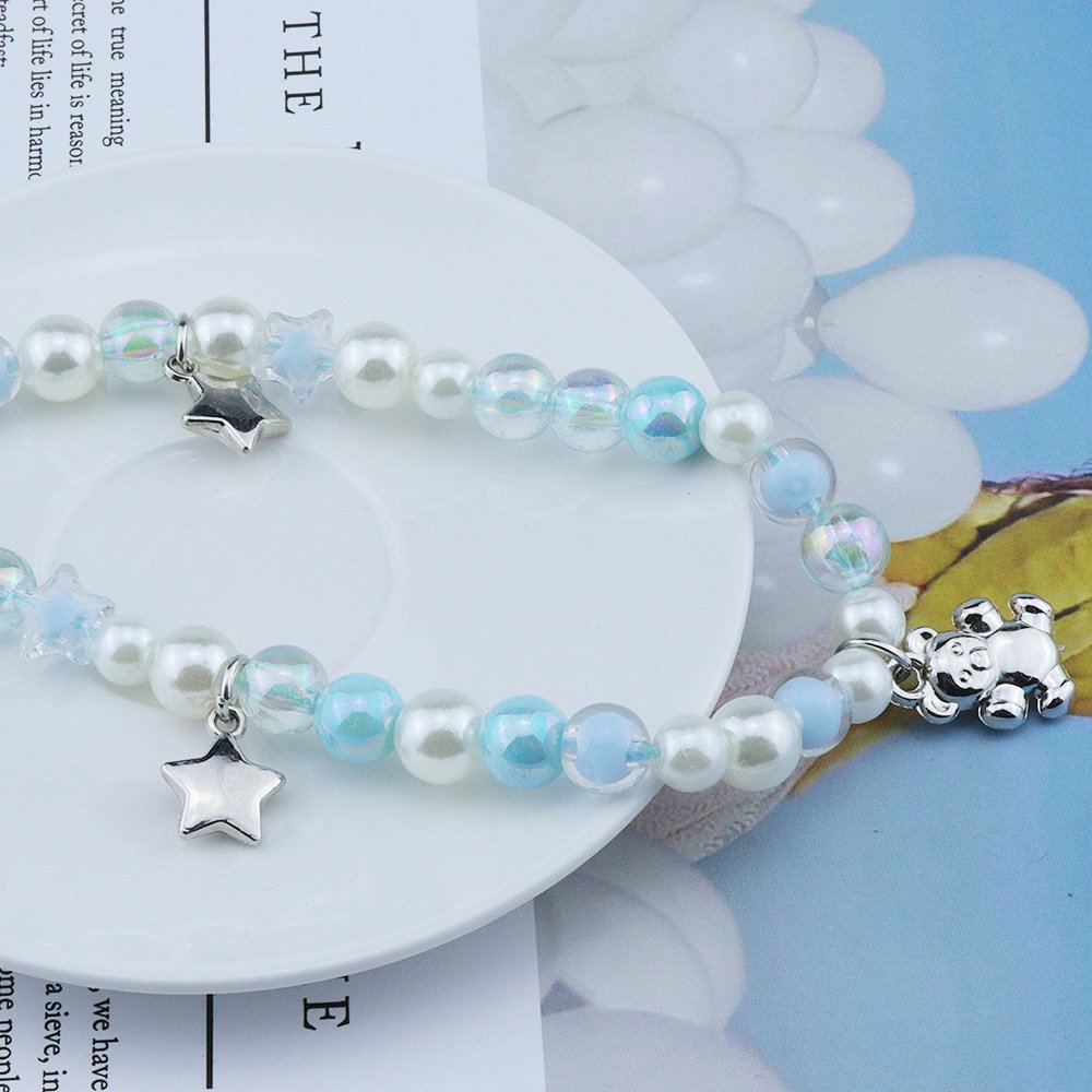 New Arrival Round Beads Cell Phone Chain Cute Heart Mobile Phone Lanyard Keychain Lanyard Strap Wristband