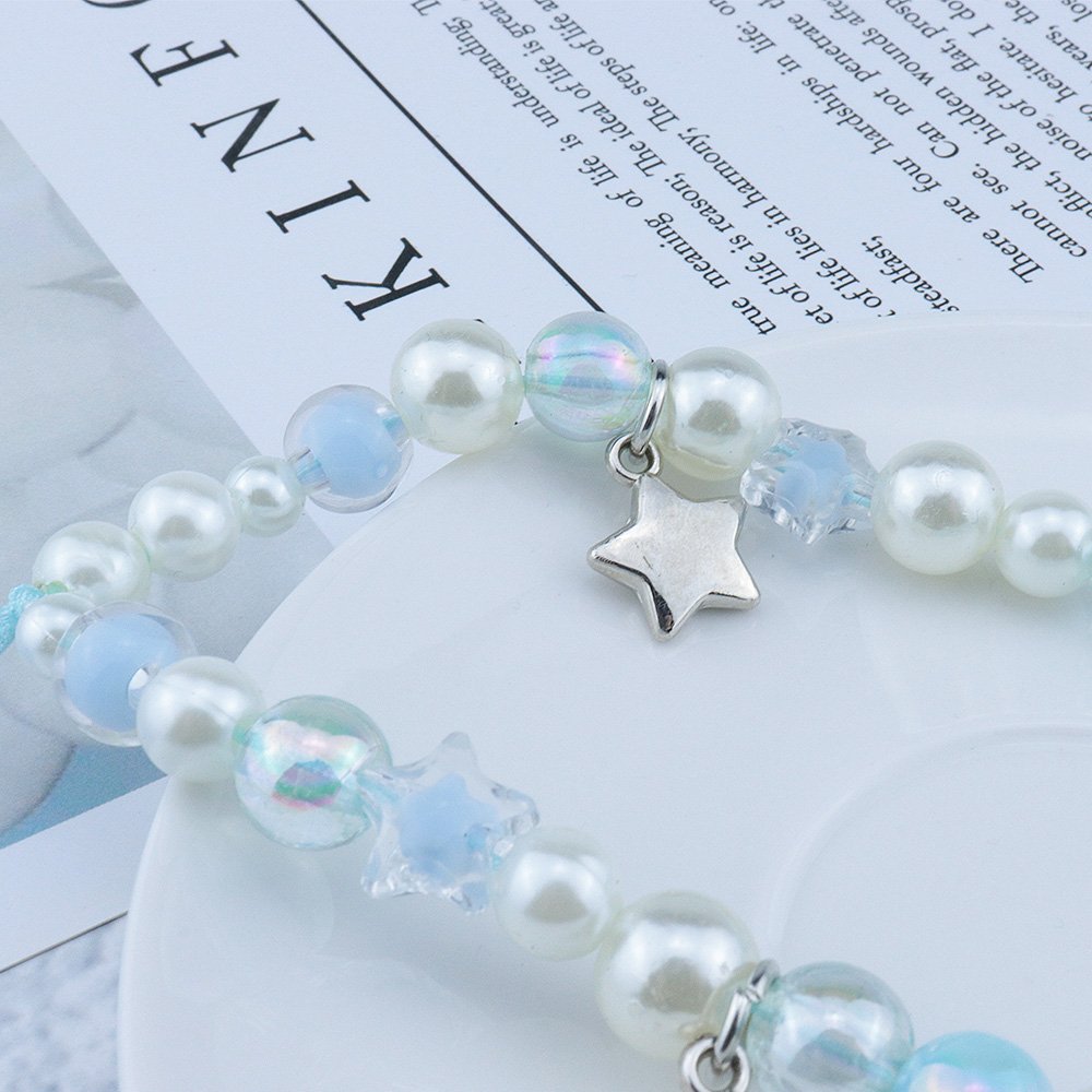 New Arrival Round Beads Cell Phone Chain Cute Heart Mobile Phone Lanyard Keychain Lanyard Strap Wristband