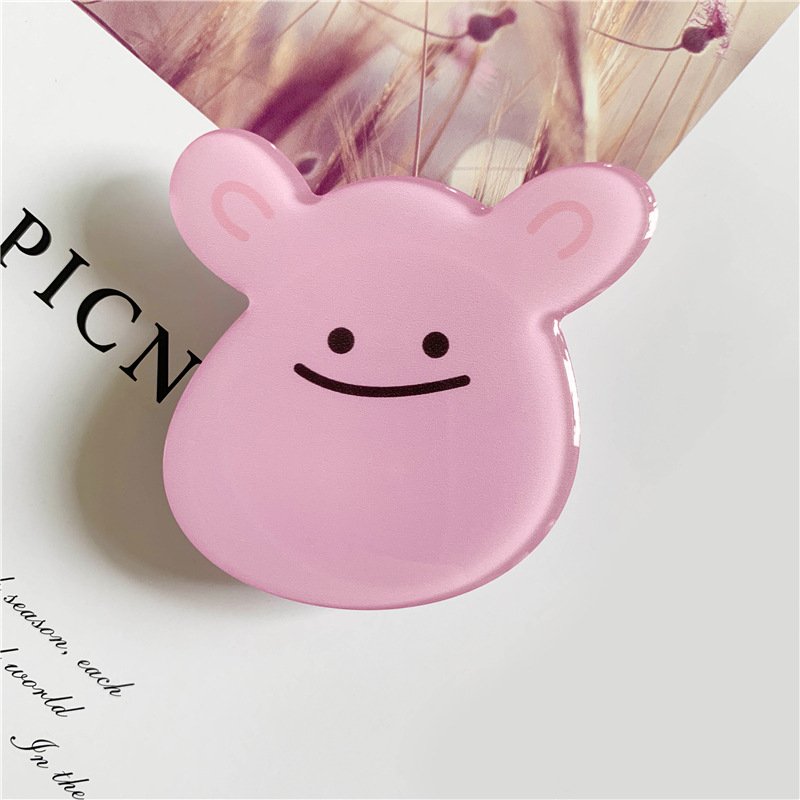 wholesale pop-socket phone holder sublimation cellular blanks custom logo square clear cartoon phone grip