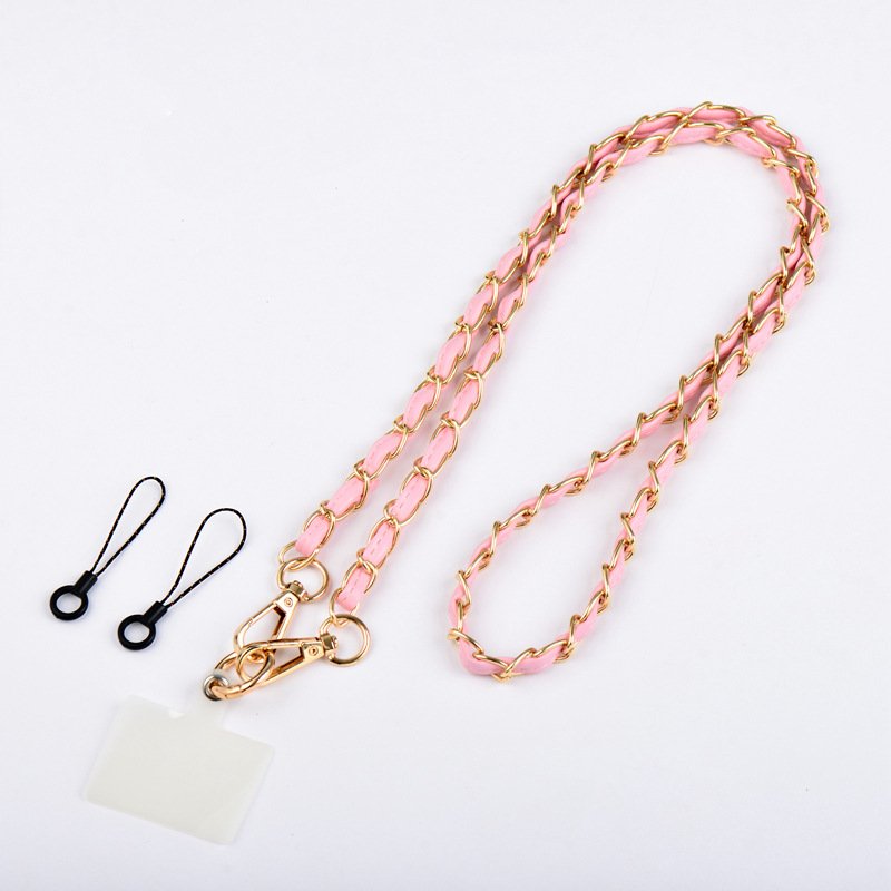 Phone Strap Anti-lost Lanyard phone charm Holder Mobile Accessories Crossbody Necklace Cord Chain Black Color for All Phone