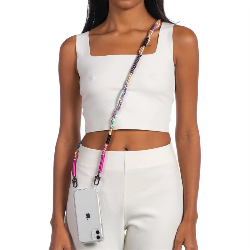 New Style Fashion Muti-Color Mobile Phone Long Strap Wholesale Mobile Phone Linked Cross Body Chains Key Chain