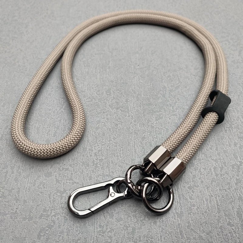 Universal Crossbody Cell Phone Strap Chain Colorful Nylon Smart Mobile Phone Case Lanyard for Sports Climbing Single Cord Rope