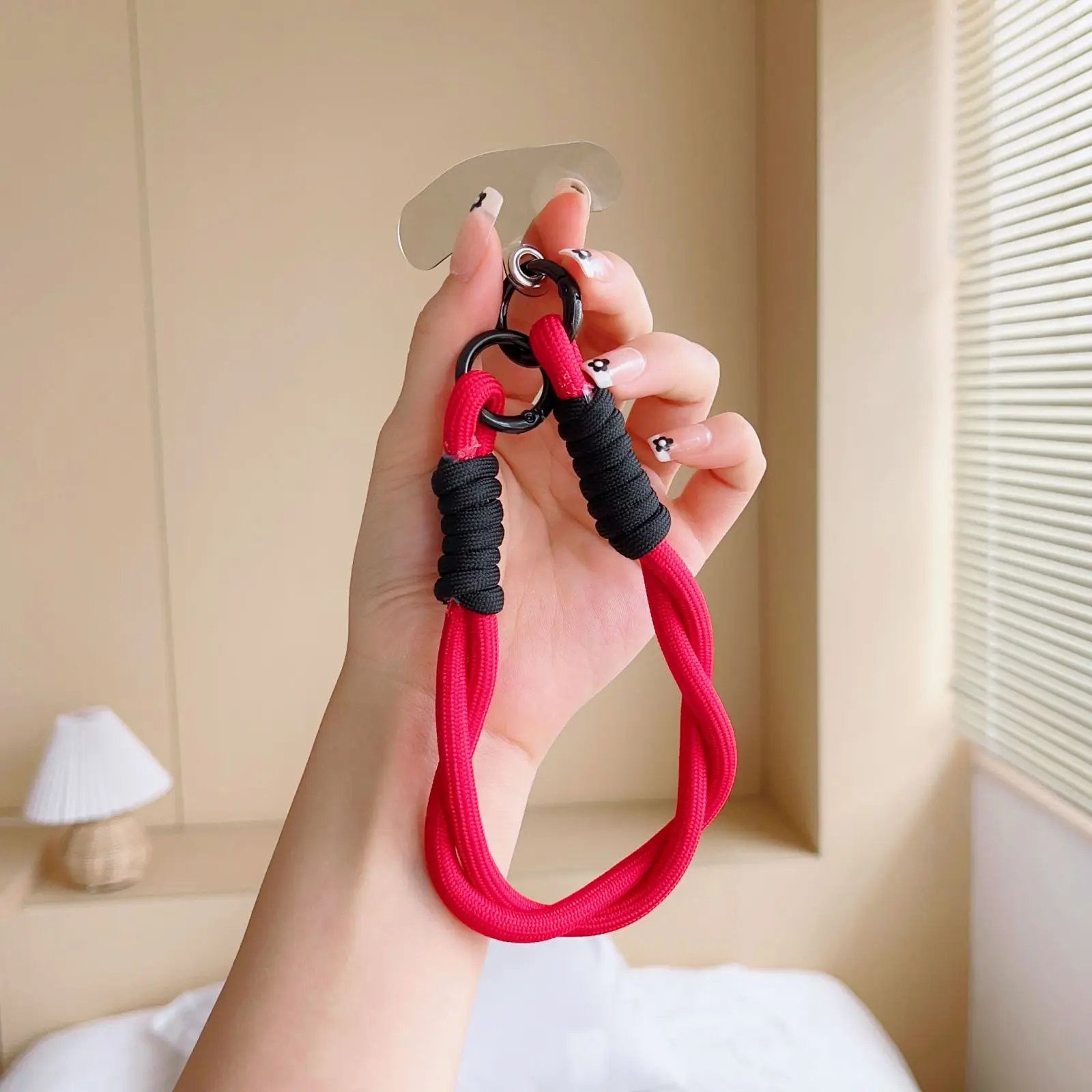Wrist Strap Hand Lanyard Mobile Phone Cord Keychain Cell Phone Luxury Hanging Rope Short Braid