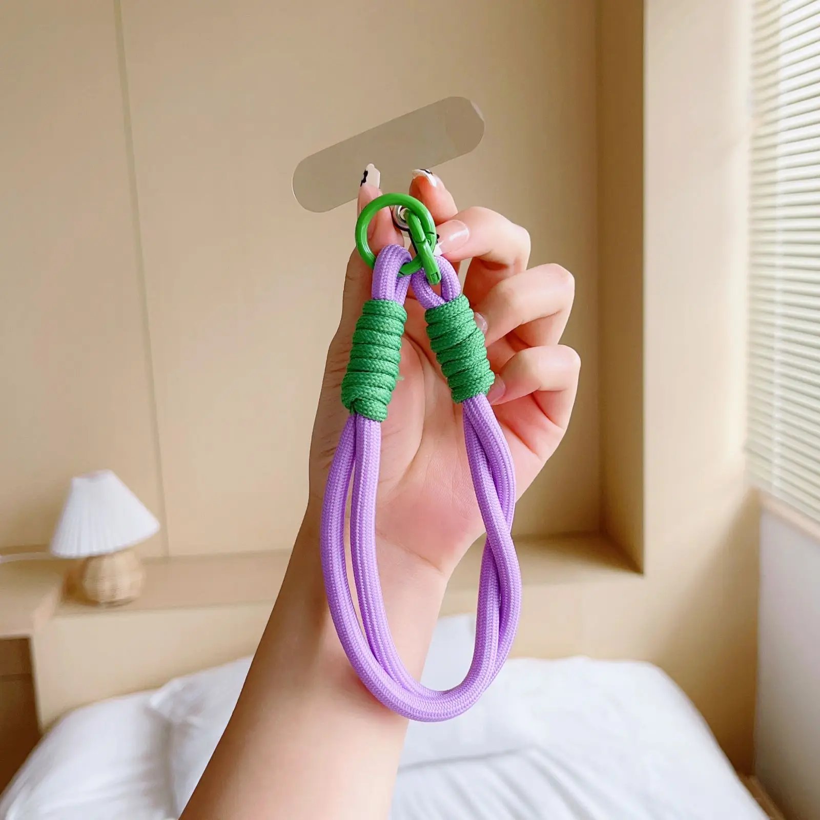 Wrist Strap Hand Lanyard Mobile Phone Cord Keychain Cell Phone Luxury Hanging Rope Short Braid