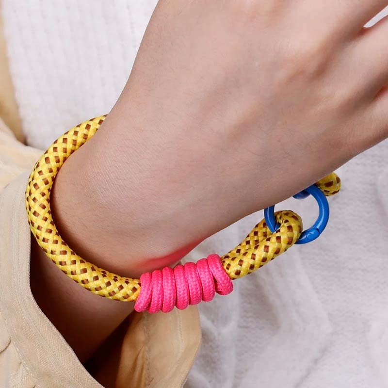Braided Mobile Phone Lanyard with Gaskets Anti-lost Keychain Strap Wrist Hanging Rope Cell Phone Charm Accessories Wrist Straps