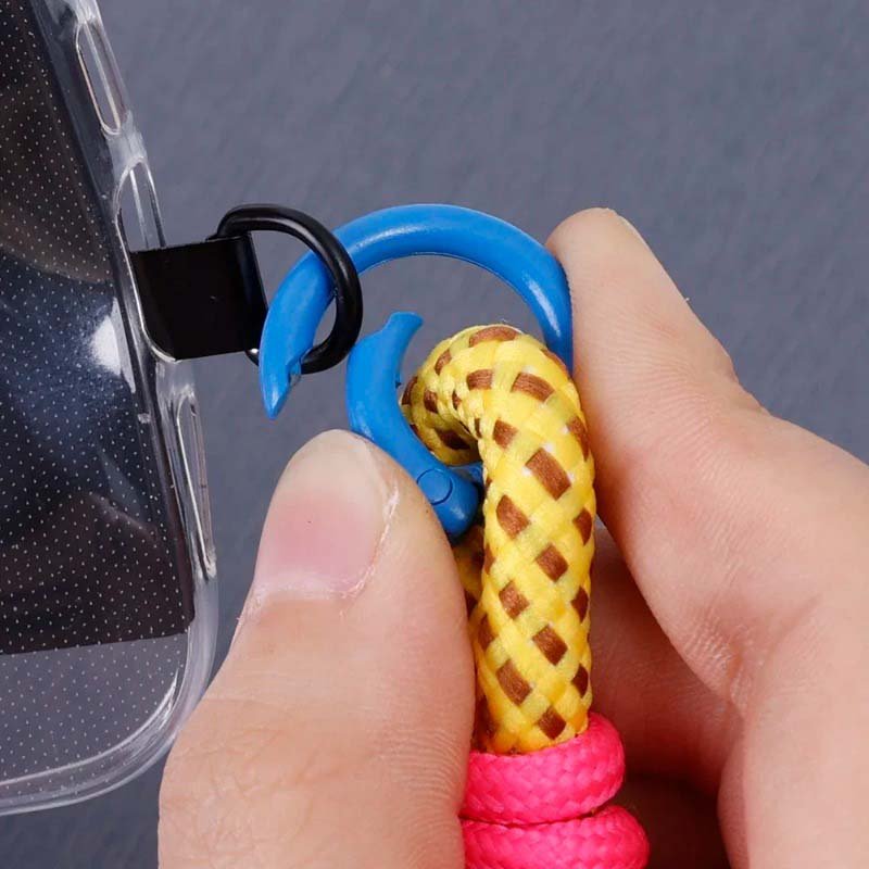 Braided Mobile Phone Lanyard with Gaskets Anti-lost Keychain Strap Wrist Hanging Rope Cell Phone Charm Accessories Wrist Straps