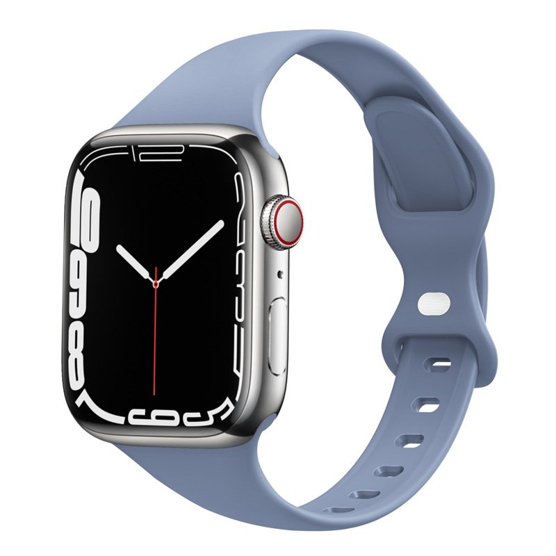 Silicone Replacement Wristband for Apple Watch 7 6 5 4 3 SE Smart Watch Bands