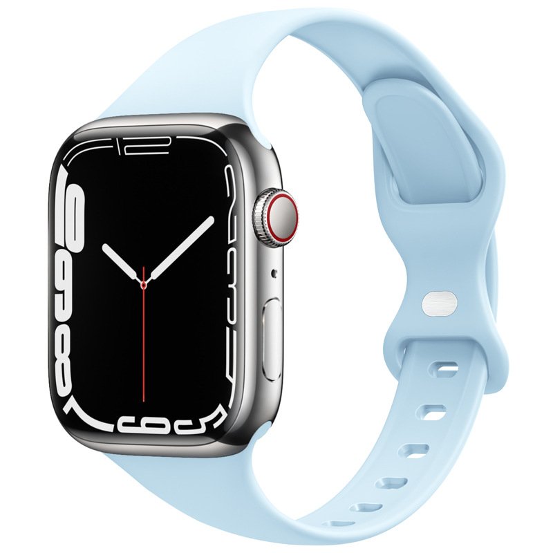 Silicone Replacement Wristband for Apple Watch 7 6 5 4 3 SE Smart Watch Bands