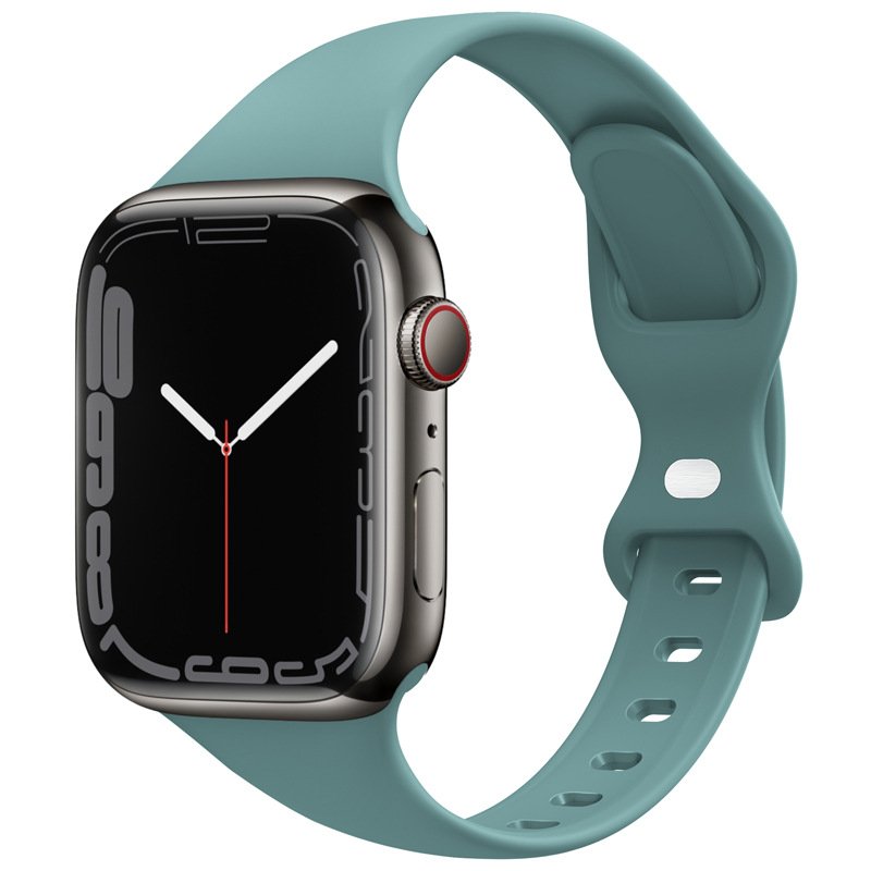 Silicone Replacement Wristband for Apple Watch 7 6 5 4 3 SE Smart Watch Bands