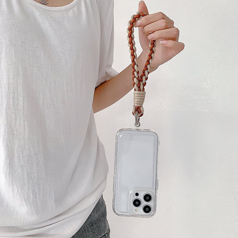 Wholesale Universal Woven Wrist Strap With Thick Sturdy Durable Accessories Rope Short Style Chain for phone case