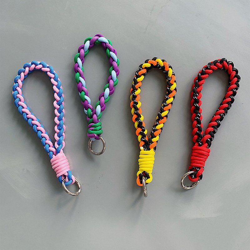 Wholesale Universal Woven Wrist Strap With Thick Sturdy Durable Accessories Rope Short Style Chain for phone case