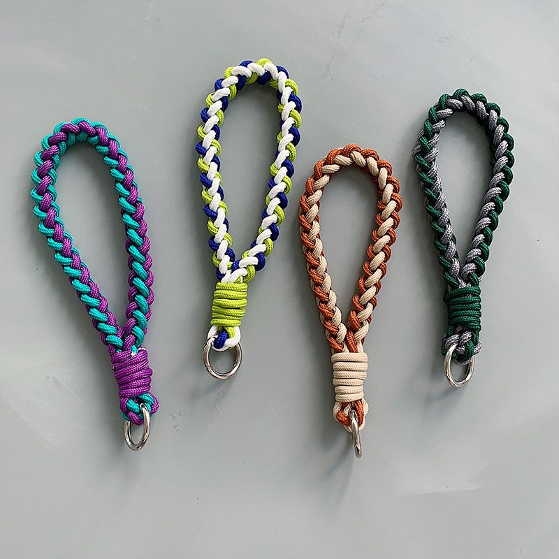 Wholesale Universal Woven Wrist Strap With Thick Sturdy Durable Accessories Rope Short Style Chain for phone case