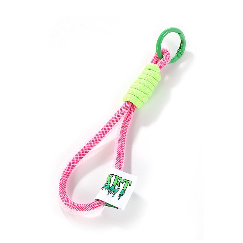 Handmade Keychain Bohemian Car Key Chain Girl Handbag Decoration Weave Macrame Mobile Phone Straps Key Ring