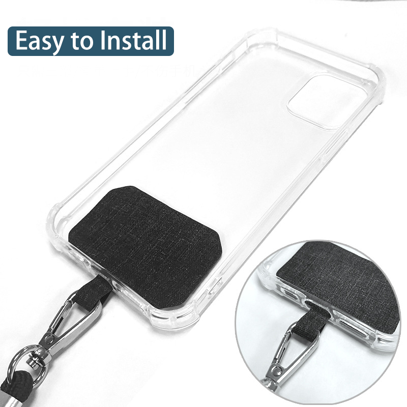 Hot Selling Universal Phone Lanyard with Patch, Anti-Lost Neck Rope,Phone Hanging Cord,Adjustable Crossbody Cell Phone Strap