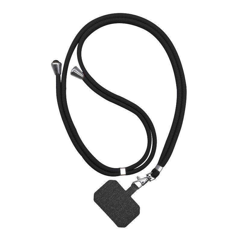 Wholesale solid color adjustment diagonal strap fashion phone lanyard hanging neck safety anti-loss strap fixed card