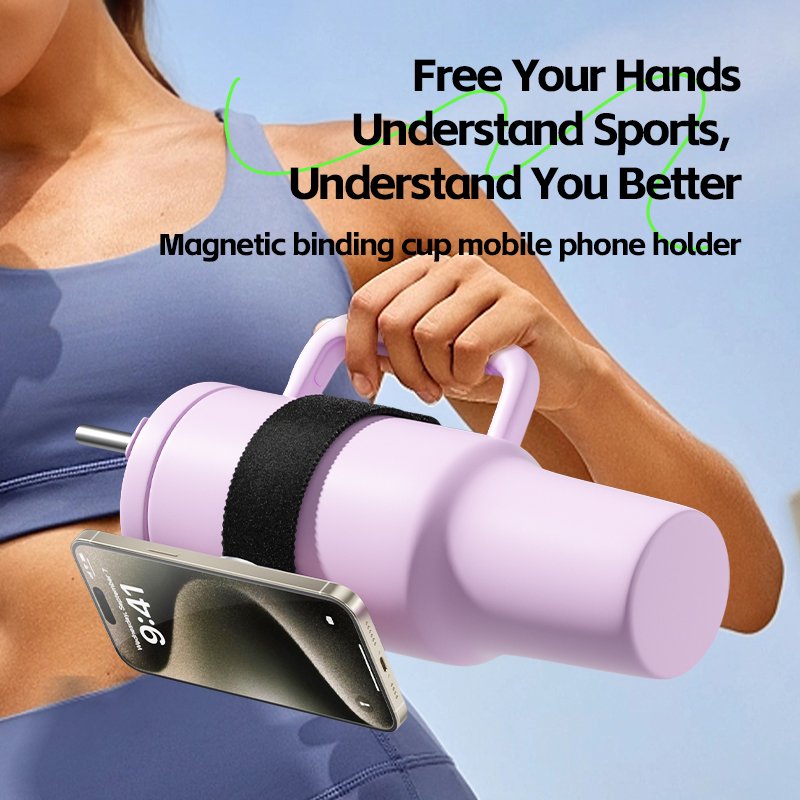 Magnetic Compatible Phone Holder Strap Water Bottle Metal Ring Mount Accessory Phone Android Devices