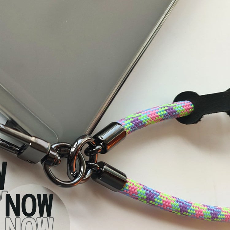 Detachable Universal Polyester Nylon Wrist Tether Smartphone Strap cord Patch Card Key Holder lanyard Cell Phone Chain Strap.