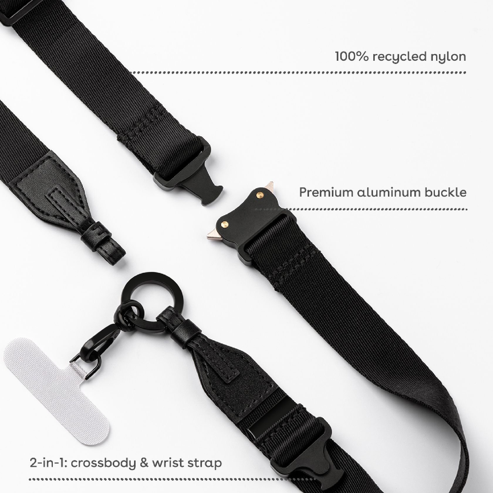 New wholesale 2 in 1 multifunctional strap suitable for all series mobile phone case mobile phone strap portable shoulder strap