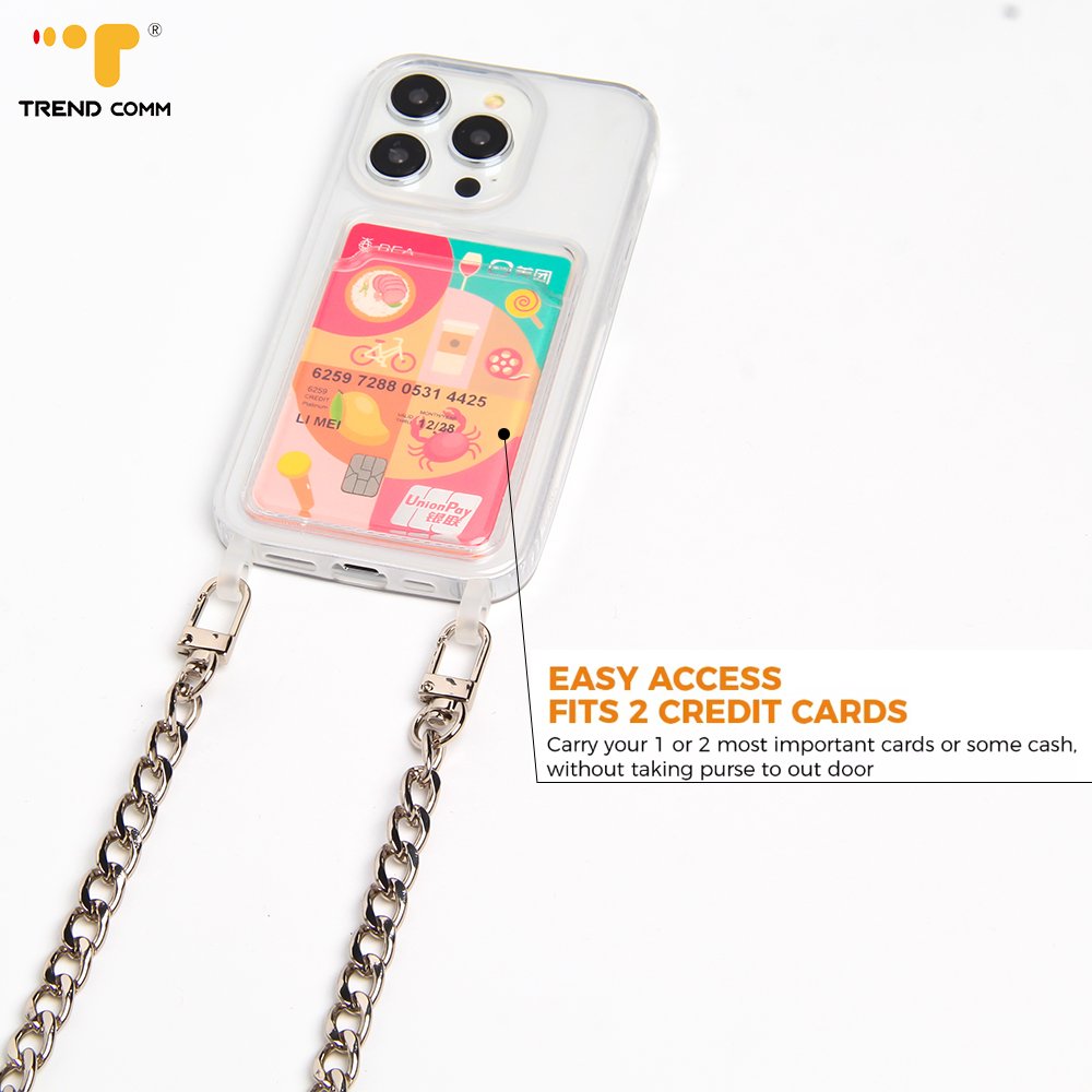2024 Trendy Handmade Silk Scarf Metal Mobile-Phone Security Chain Crossbody Metallic Shoulder Straps Lanyard