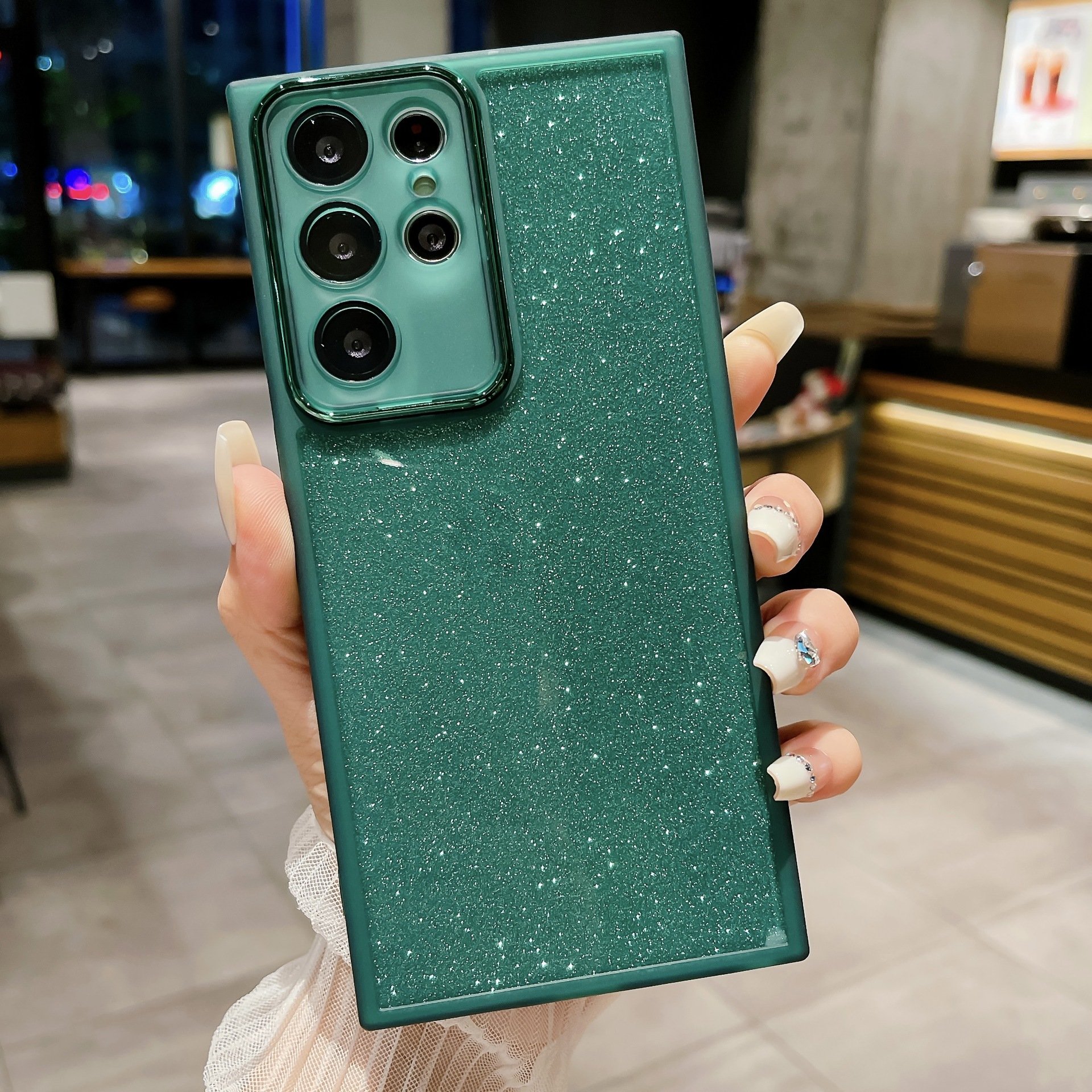soft glitter gradient colors smart cell phone mobile phone shell for samsung a 54 s21 s20fe s22 a22 a32 a10