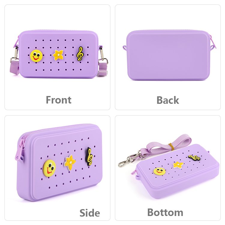 Silicone Mobile Phone Bags with Detachable Shoulder Strap Cell Phone Bags for Girls Cellphone Pouch Travel Crossbody Bags