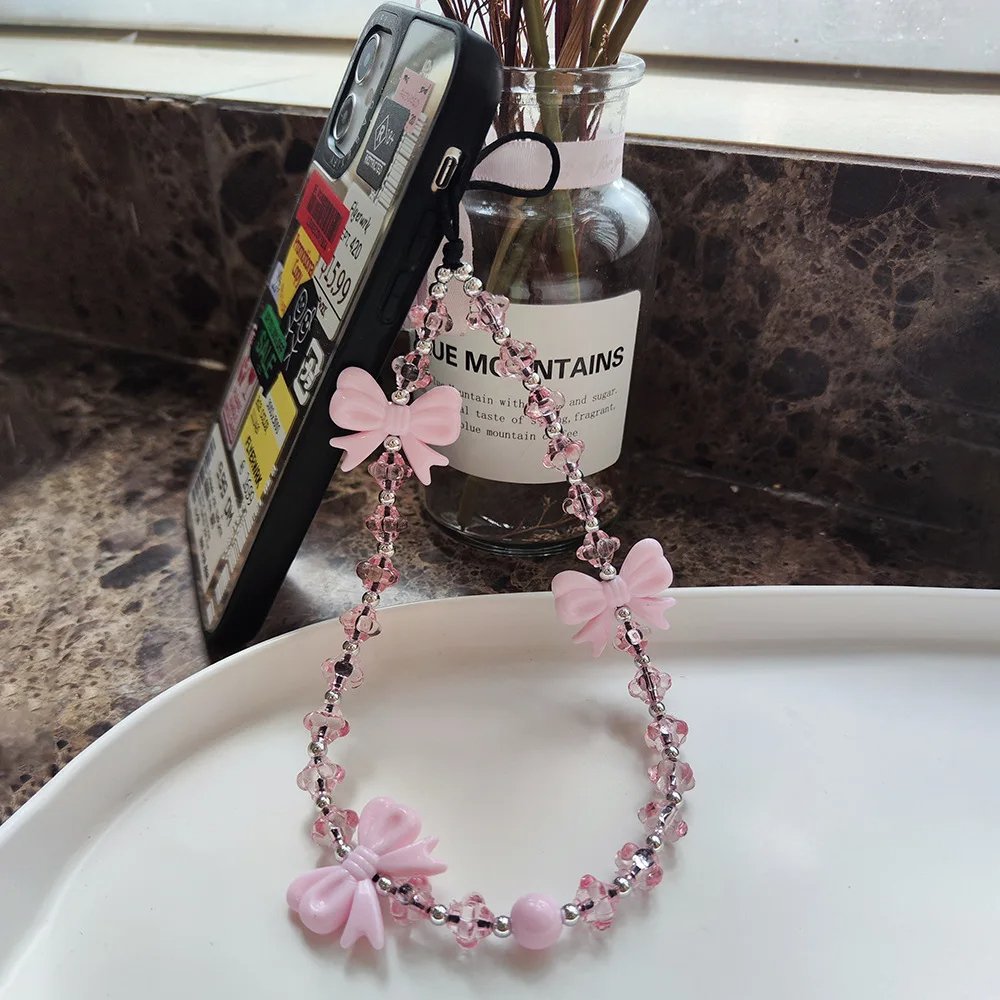 New In Bowknot Phone String Fashion Cute Phone Charm Cellphone Strap Korea Y2K Women Girl Friend Jewelry