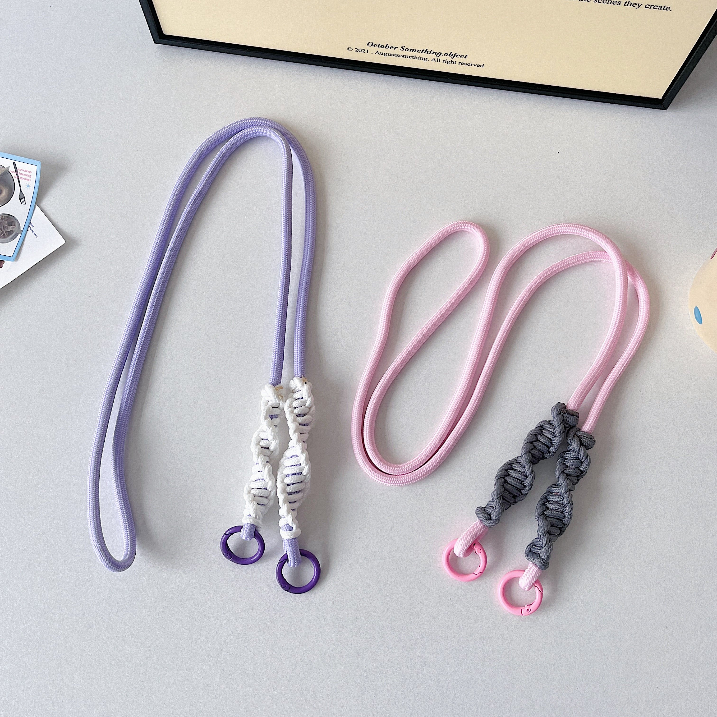 Adjustable Detachable Neck Cord Universal Crossbody Strap Stylish Polyester Phone Lanyard Convenient Accessory Mobile Phone Case