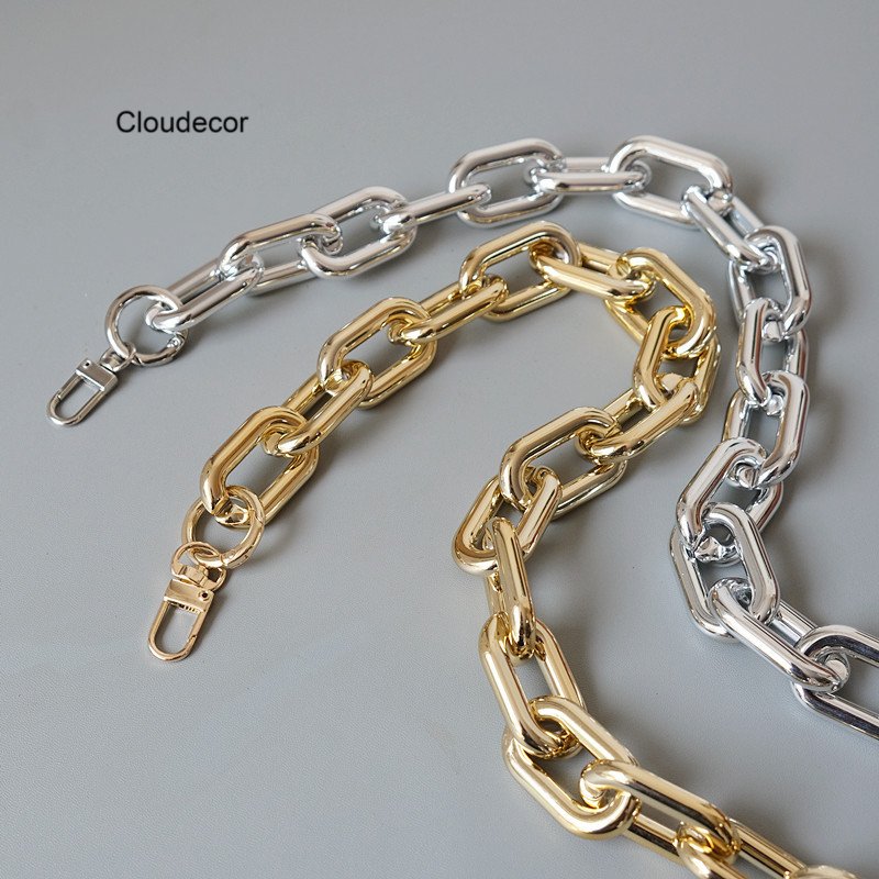 Universal Gold Silver Plated Phone Chain Necklace 120cm Cloud Bag Portable Shoulder Chain Versatile Phone Chain Strap 120cm