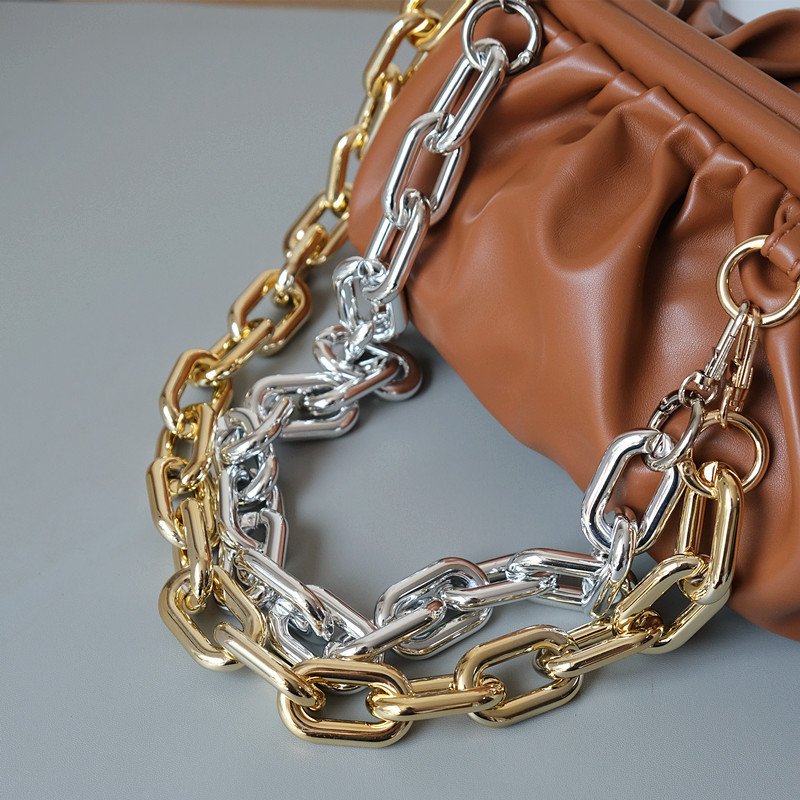 Universal Gold Silver Plated Phone Chain Necklace 120cm Cloud Bag Portable Shoulder Chain Versatile Phone Chain Strap 120cm
