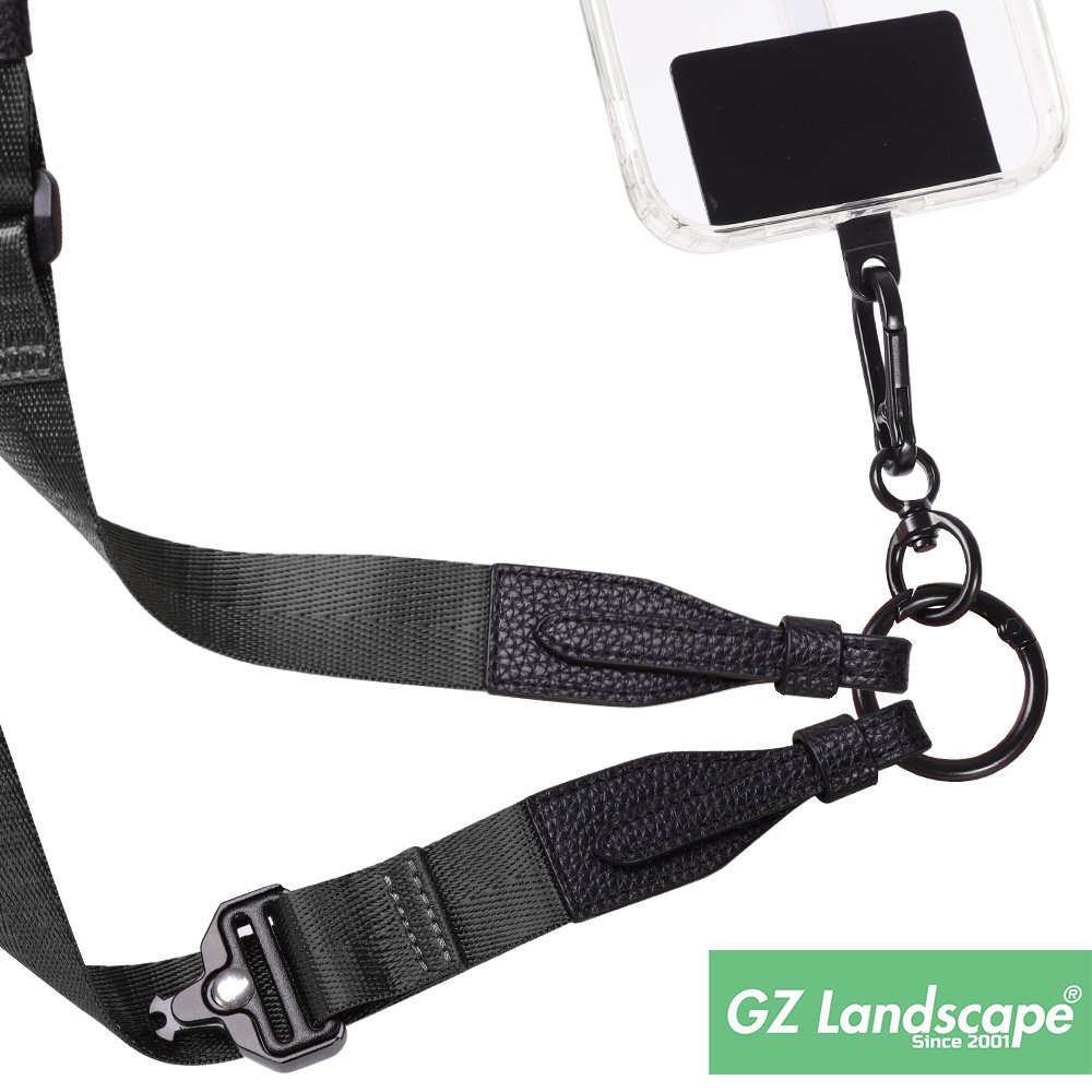 2 in 1 thicken wrist strap cell phone adjustable crossbody mobile phone lanyard leather neck strap
