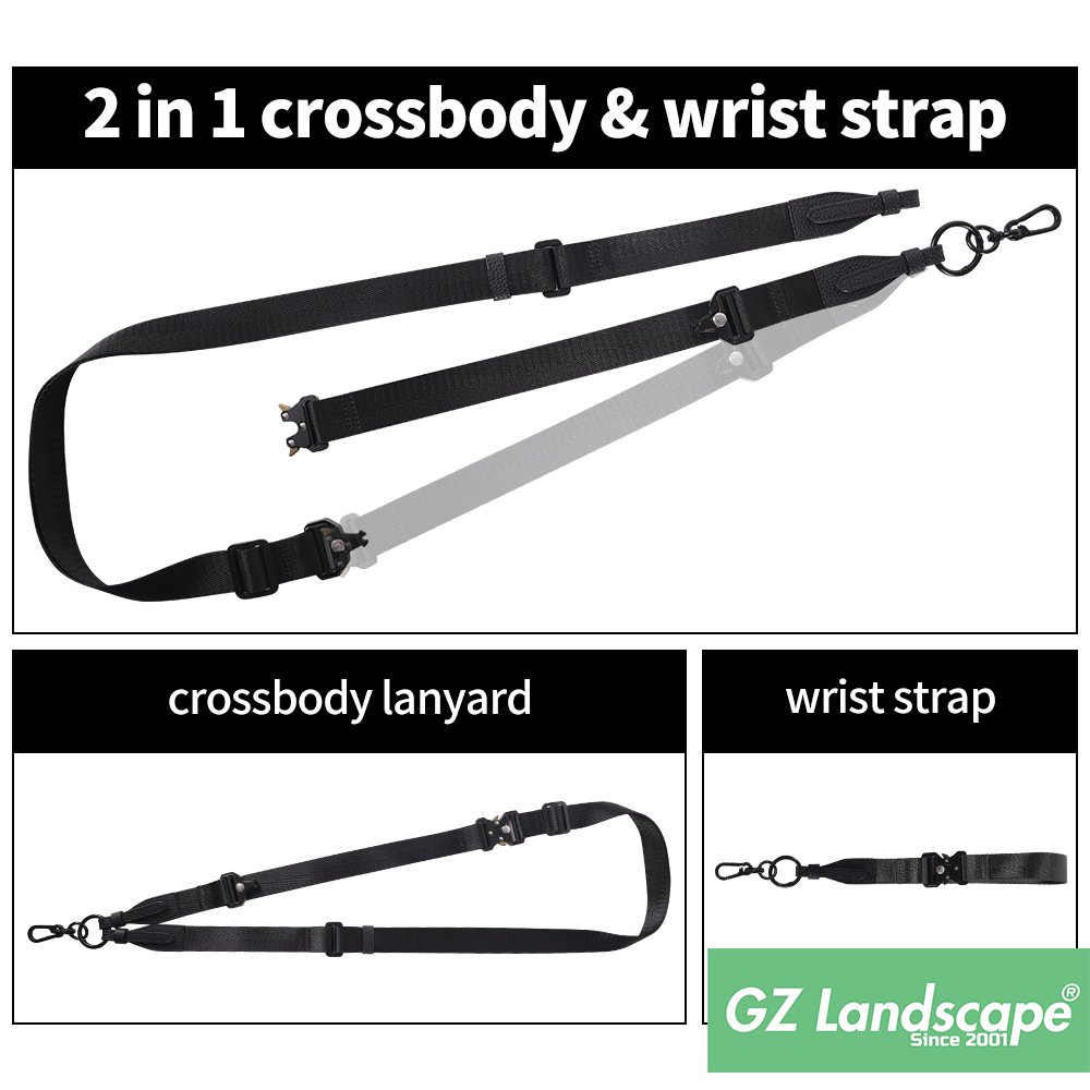 2 in 1 thicken wrist strap cell phone adjustable crossbody mobile phone lanyard leather neck strap