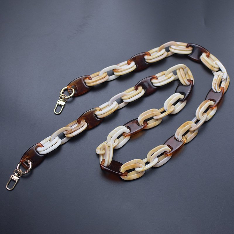 2023 Acrylic Bag Phone Chain Mixed Colorful Versatile Phone Crossbody Necklace INS Fashion Long Bag Mobile Phone Shoulder Strap