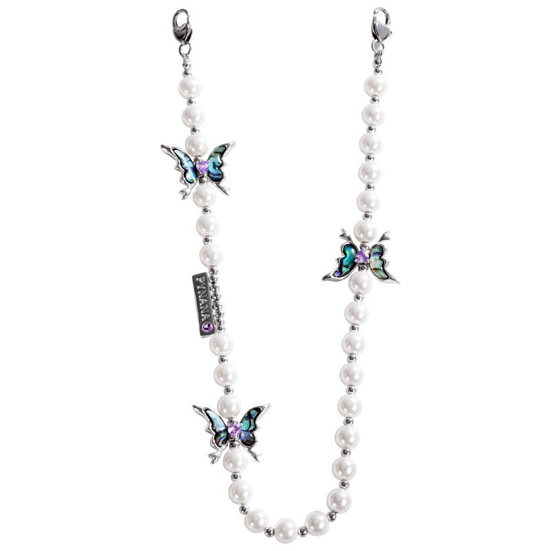 PYNANA Luxury New Fashion Pearl Mobile Phone Lanyard Handmade Beads Phone Case Strap