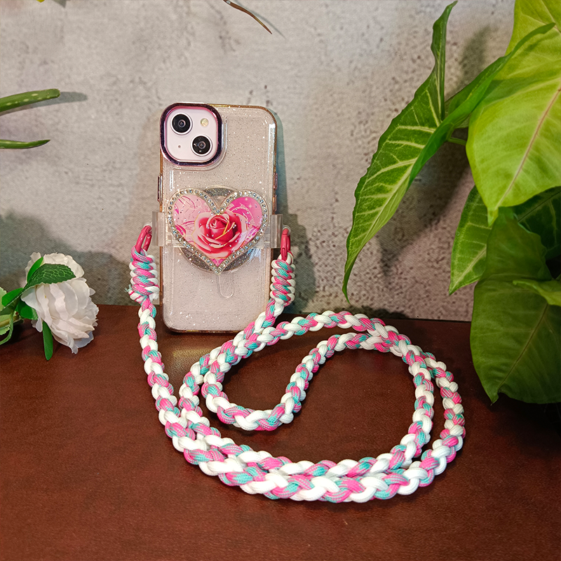 Mobile phone lanyard diagonal strap lanyard polyester sturdy and durable women's lanyard 120cm diagonal strap