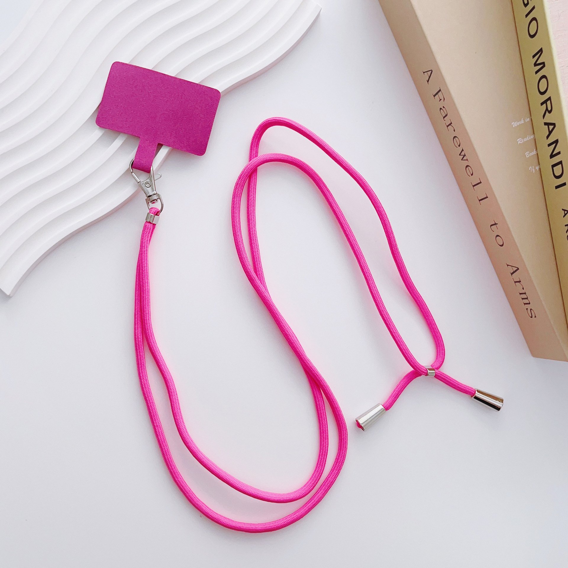 Adjustable Long Mobile Phone Lanyard with Card Tether Patches Universal Crossbody Cellphone Neck Strap for iPhone Samsung Xiaomi