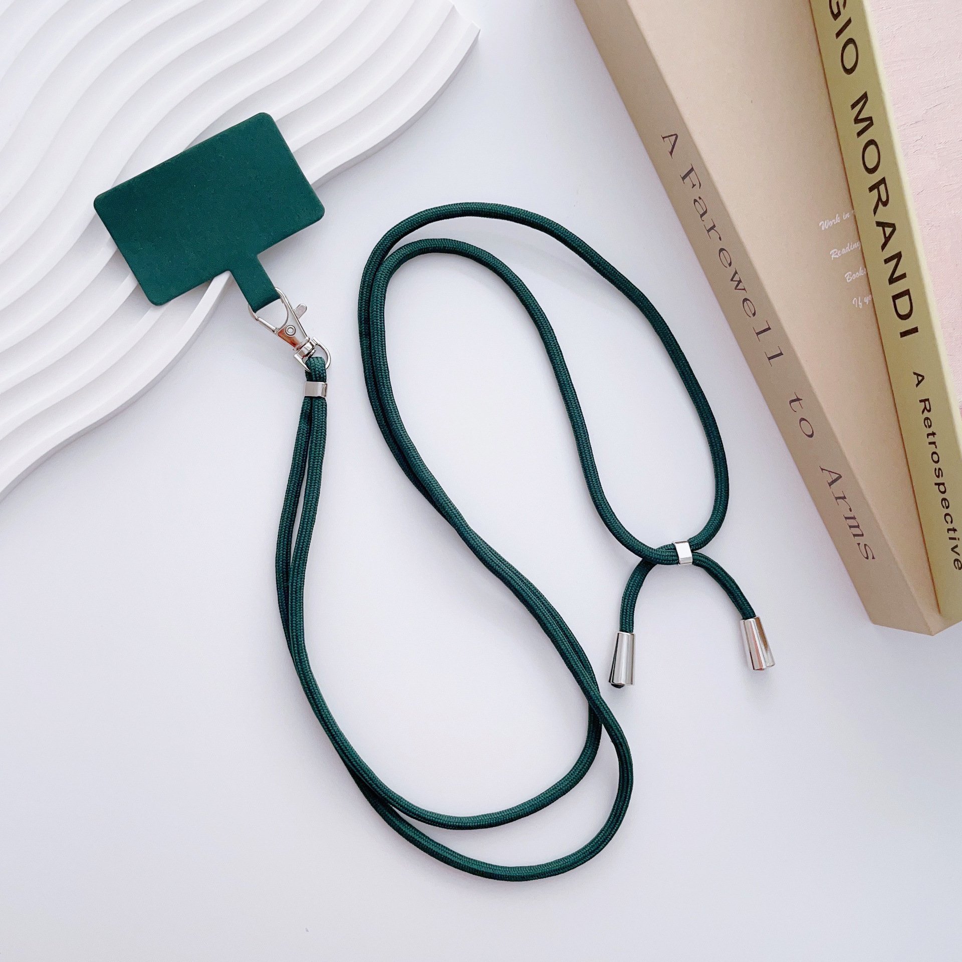 Adjustable Long Mobile Phone Lanyard with Card Tether Patches Universal Crossbody Cellphone Neck Strap for iPhone Samsung Xiaomi