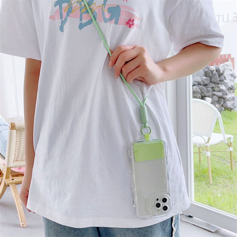Universal Cell Phone Strap Adjustable Neck Rope With Phone Patch Crossbody Mobile Phone Lanyard For Iphone 16 15