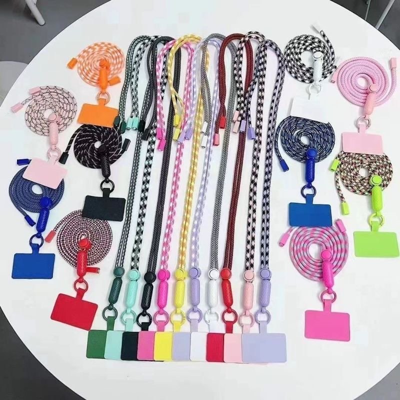 Universal Cell Phone Strap Adjustable Neck Rope With Phone Patch Crossbody Mobile Phone Lanyard For Iphone 16 15