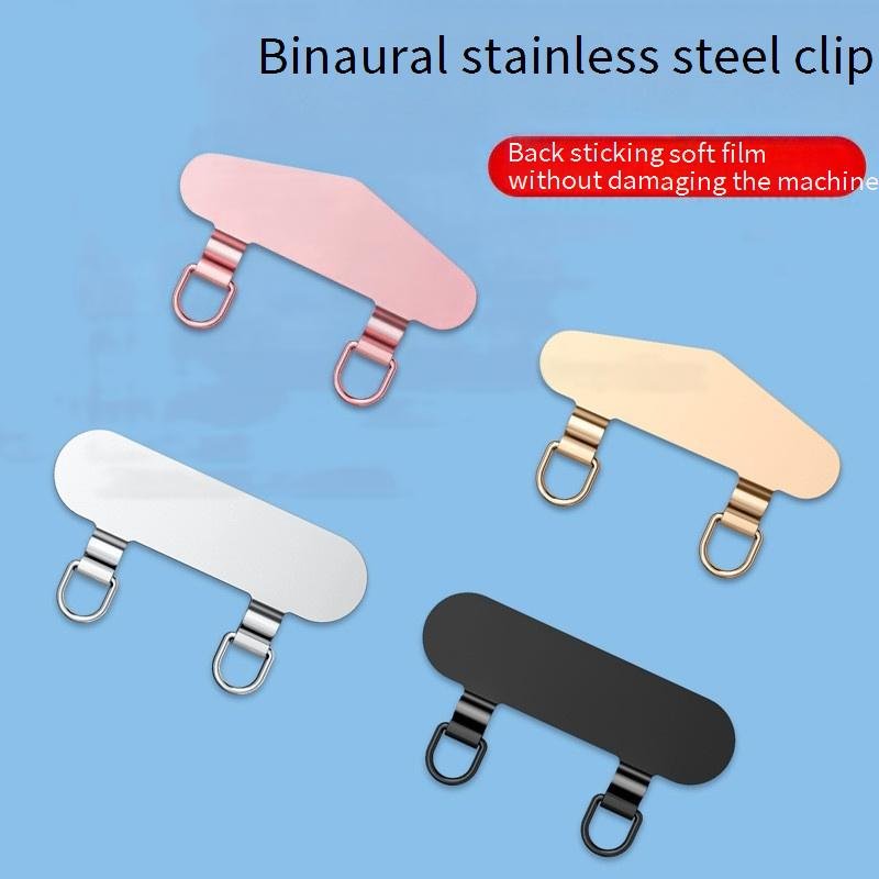 Mobile Phone Strap Detachable Tether Tab Anti Scratches Connector Tab Phone Lanyard Universal Phone Lanyard Patch with Stainless