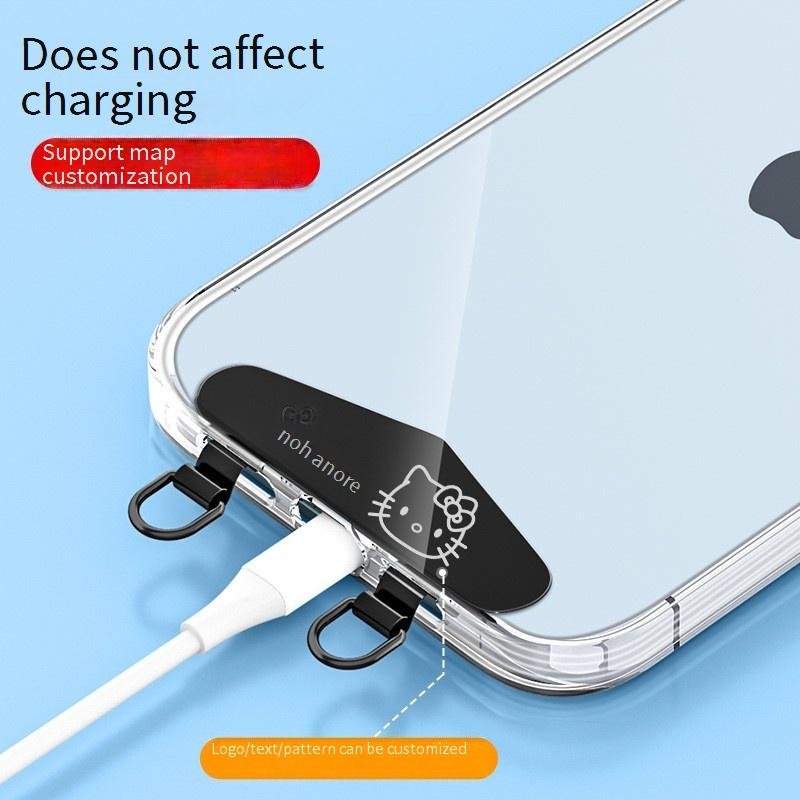 Mobile Phone Strap Detachable Tether Tab Anti Scratches Connector Tab Phone Lanyard Universal Phone Lanyard Patch with Stainless