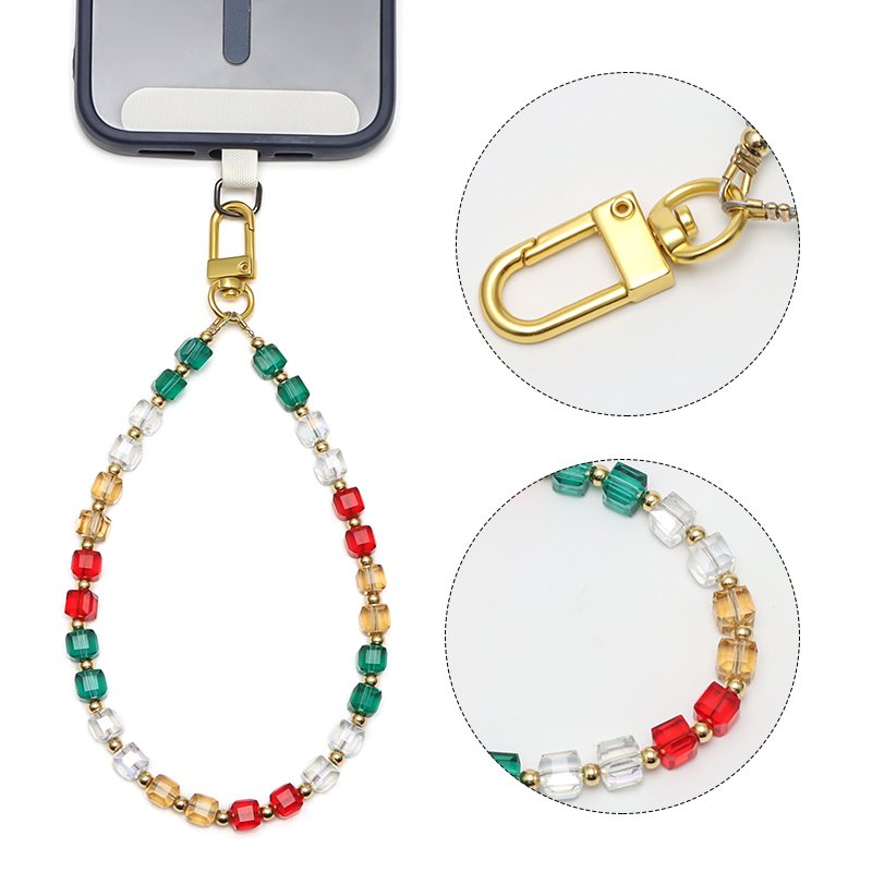 Rhinestone Camera Wrist Strap Cute Phone Charms Strap Phone Keychain Decoration for Wallet AirPodsi
