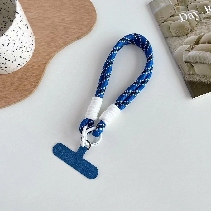 Universal Phone Case Wrist Strap Rope Anti Lost Colorful Nylon Short Hand Strap Rope With Patch Tab Phone Lanyard for iPhone 16