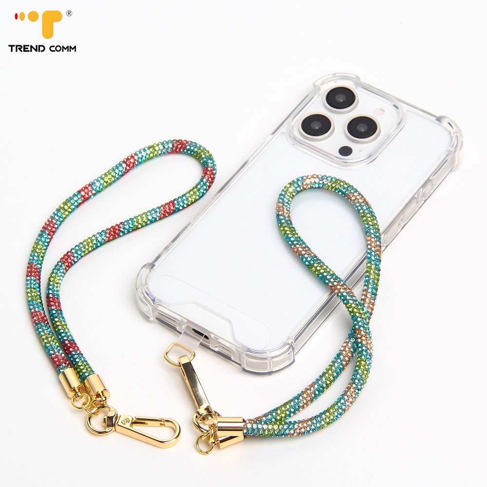 New Rhinestone Phone Chain Holder Lanyards Crystals Telephone Wrist Strap Phone Case Chain Mobile Phone Chain Cellphone Strap