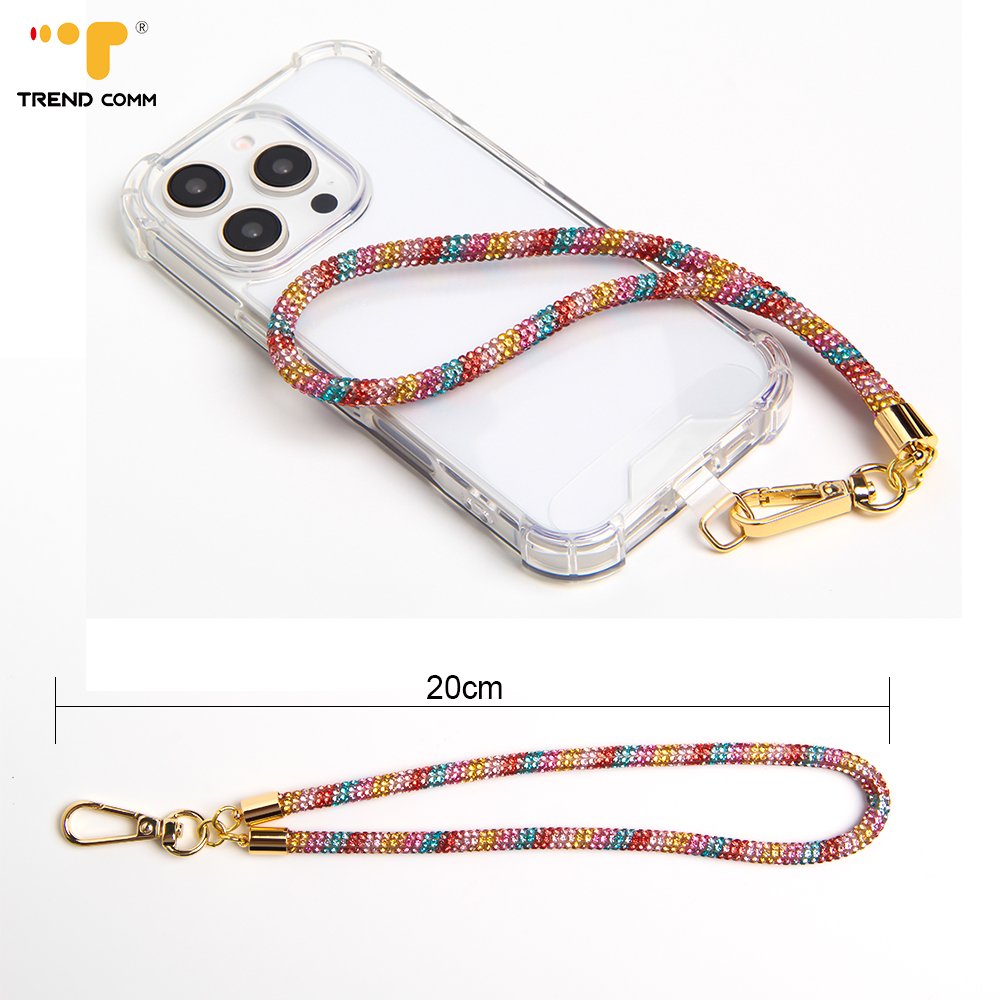 New Rhinestone Phone Chain Holder Lanyards Crystals Telephone Wrist Strap Phone Case Chain Mobile Phone Chain Cellphone Strap