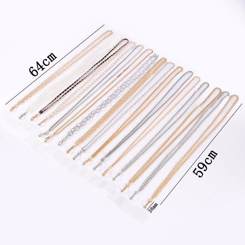 Wholesale Gold Silver Snake Chain Cuban Chain Lanyard Cross Body Necklace Strap Cell Mobile Phone Straps for women