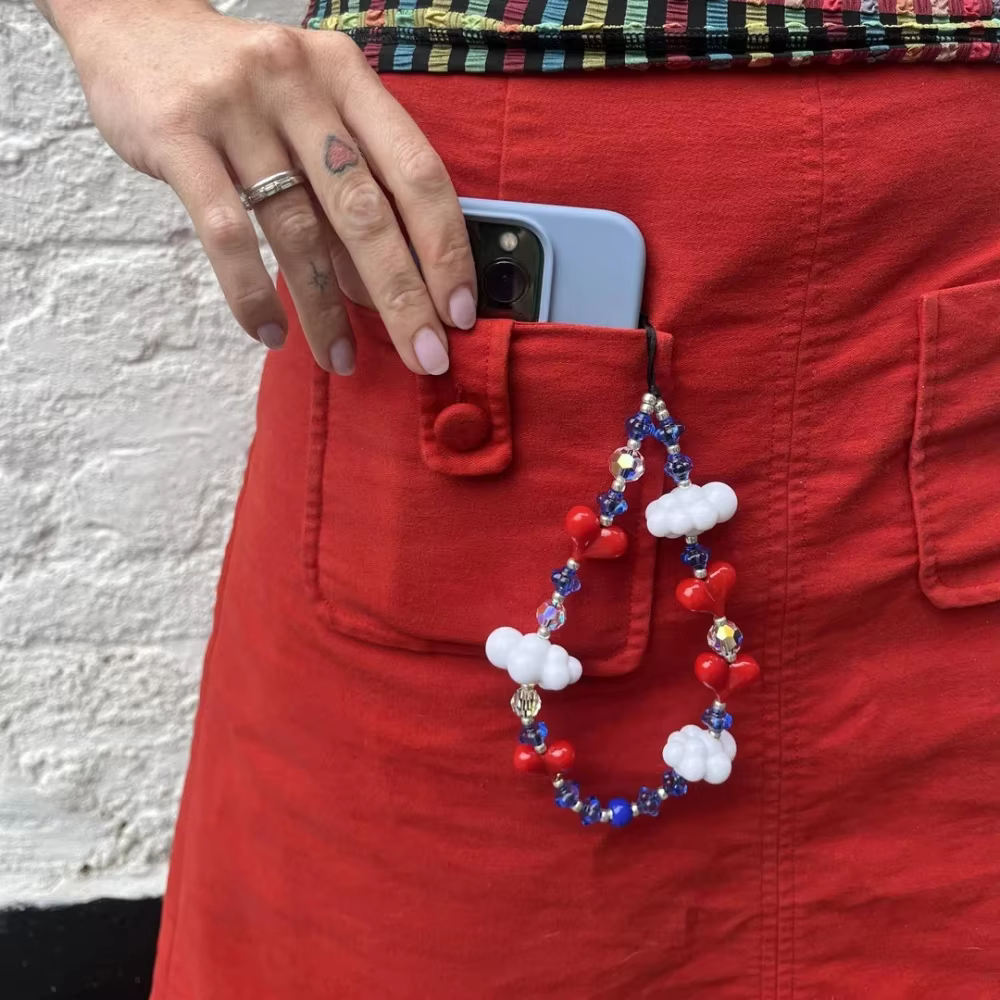 2024 Hot DIY elf style mobile phone chain short rope charm with mobile phone sling accessories