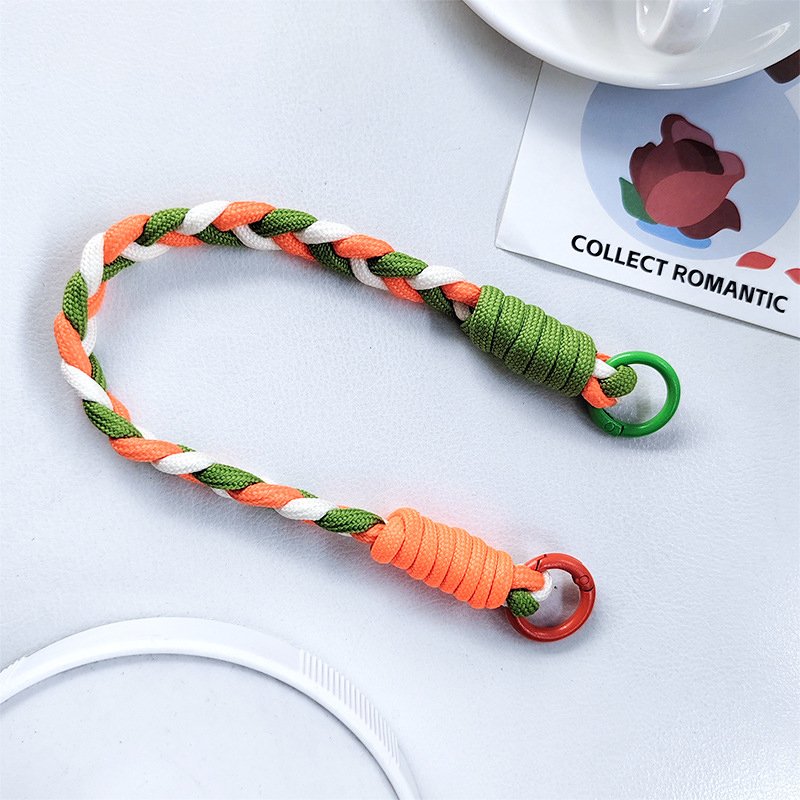 Short Wristband Anti-Loss Key Chain for Men Women Portable Mobile Phone Straps with Hanging Rope Portable Mobile Phone Rope