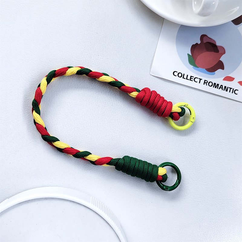 Short Wristband Anti-Loss Key Chain for Men Women Portable Mobile Phone Straps with Hanging Rope Portable Mobile Phone Rope