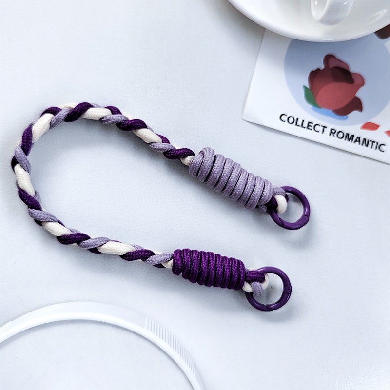 Short Wristband Anti-Loss Key Chain for Men Women Portable Mobile Phone Straps with Hanging Rope Portable Mobile Phone Rope